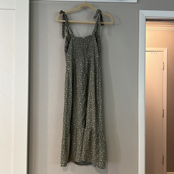 Abercrombie & Fitch Green Polka Dot Maxi - Picture 4 of 5